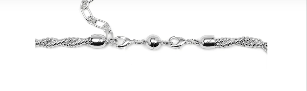 Magnet Jewelry Extender/Catch, Rhodium