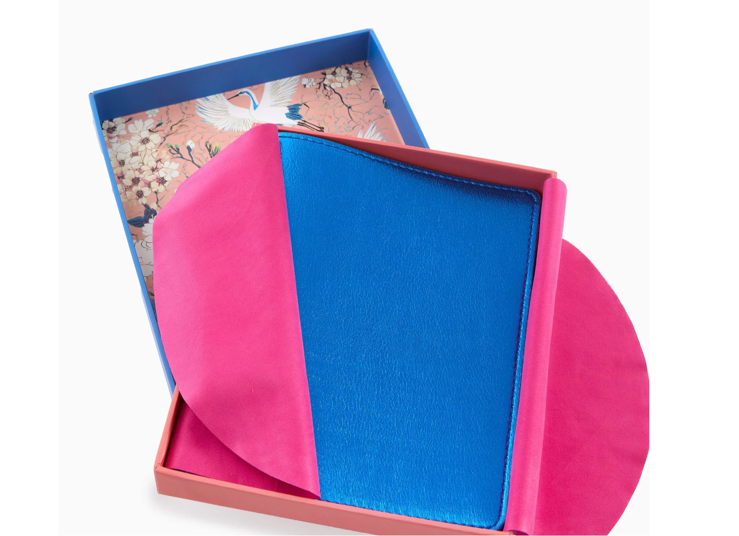 Metallic Blue Mahjong Card Folio