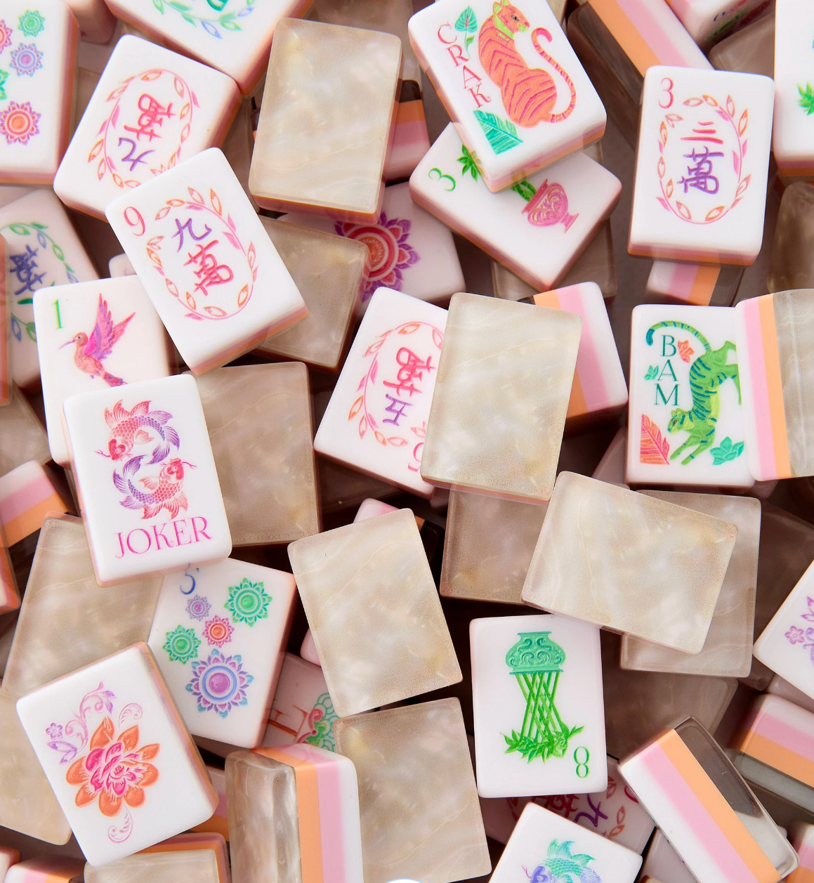 Pearlescent Mahjong Tiles