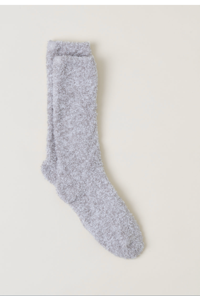 CC Heathered Socks Oyster/White