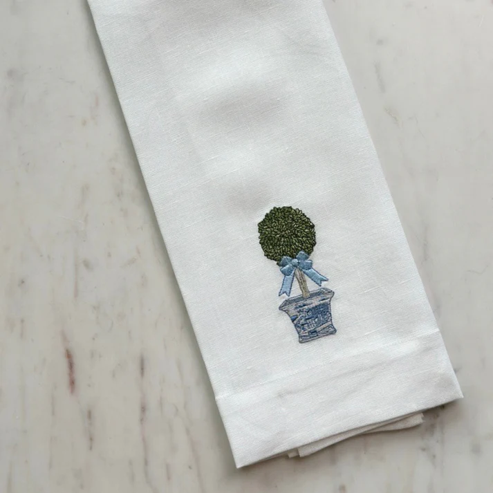 Chinoiserie Boxwood Towel