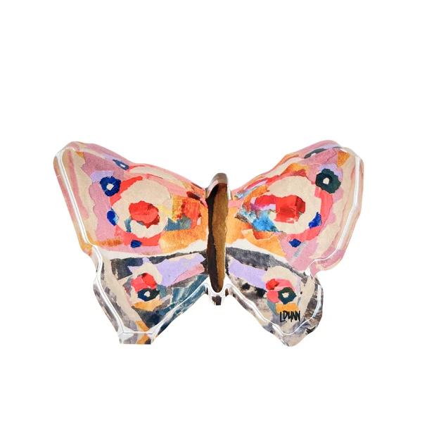 LAVENDER HAZE ACRYLIC BUTTERFLY - Bitty Block