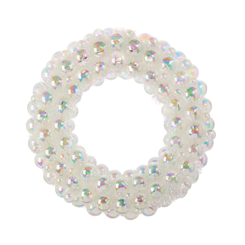 IRIDESCENT BALL ORNAMENT WREATH-24" dia