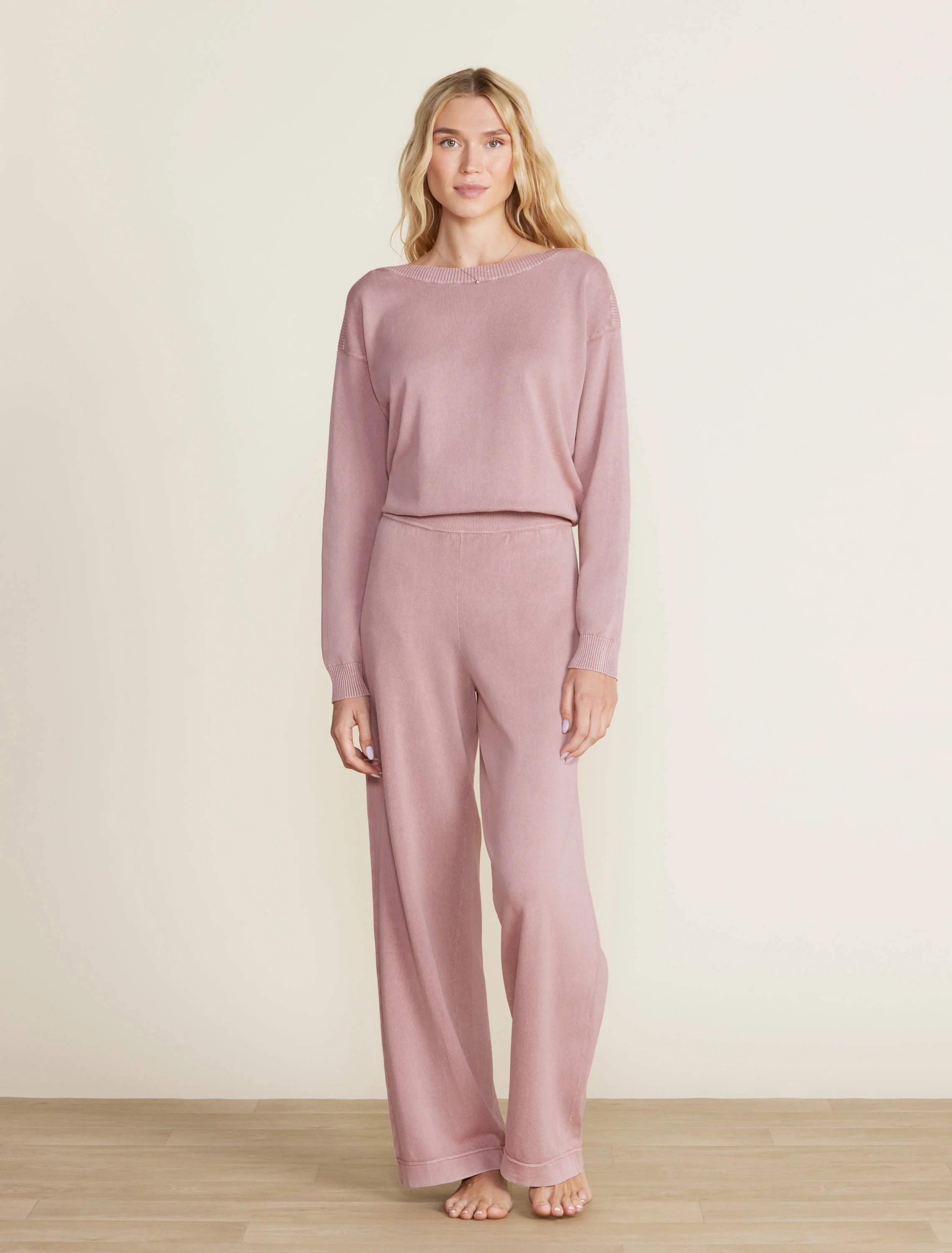 Sunbleached Seamed Teaberry Pants -Medium