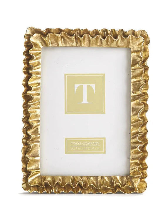 Gold Ruffles Photo Frame -Small