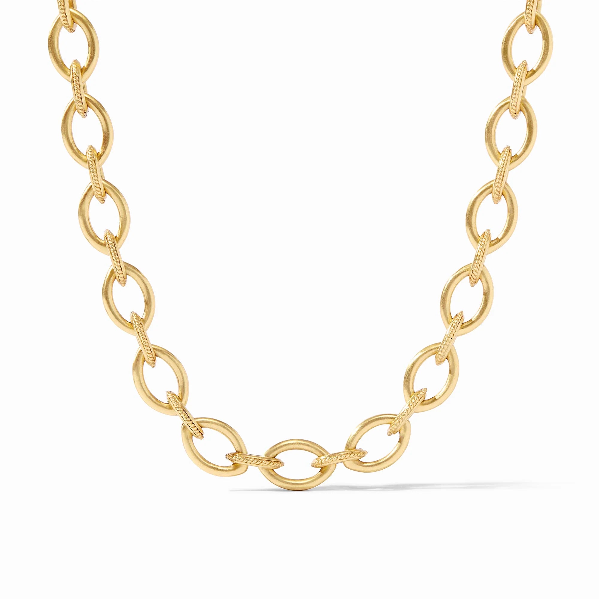 Delphine Link Necklace -Gold