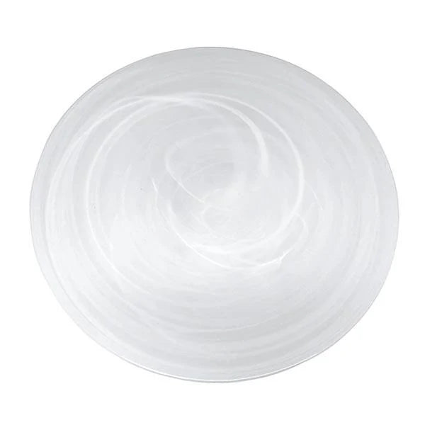 Alabaster Glass White Large Platter