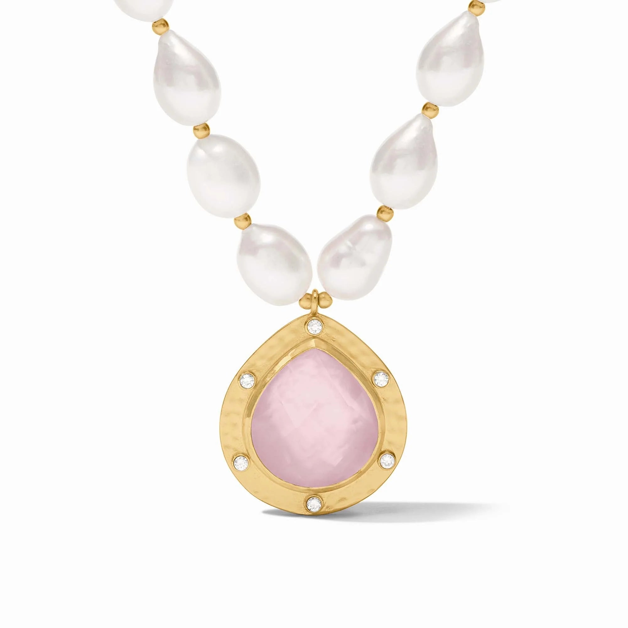 Clementine Statement Necklace -Rose