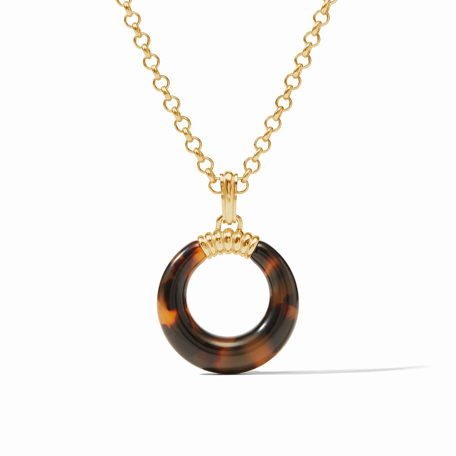 Madison Statement Pendant Necklace - Tortoiseshell