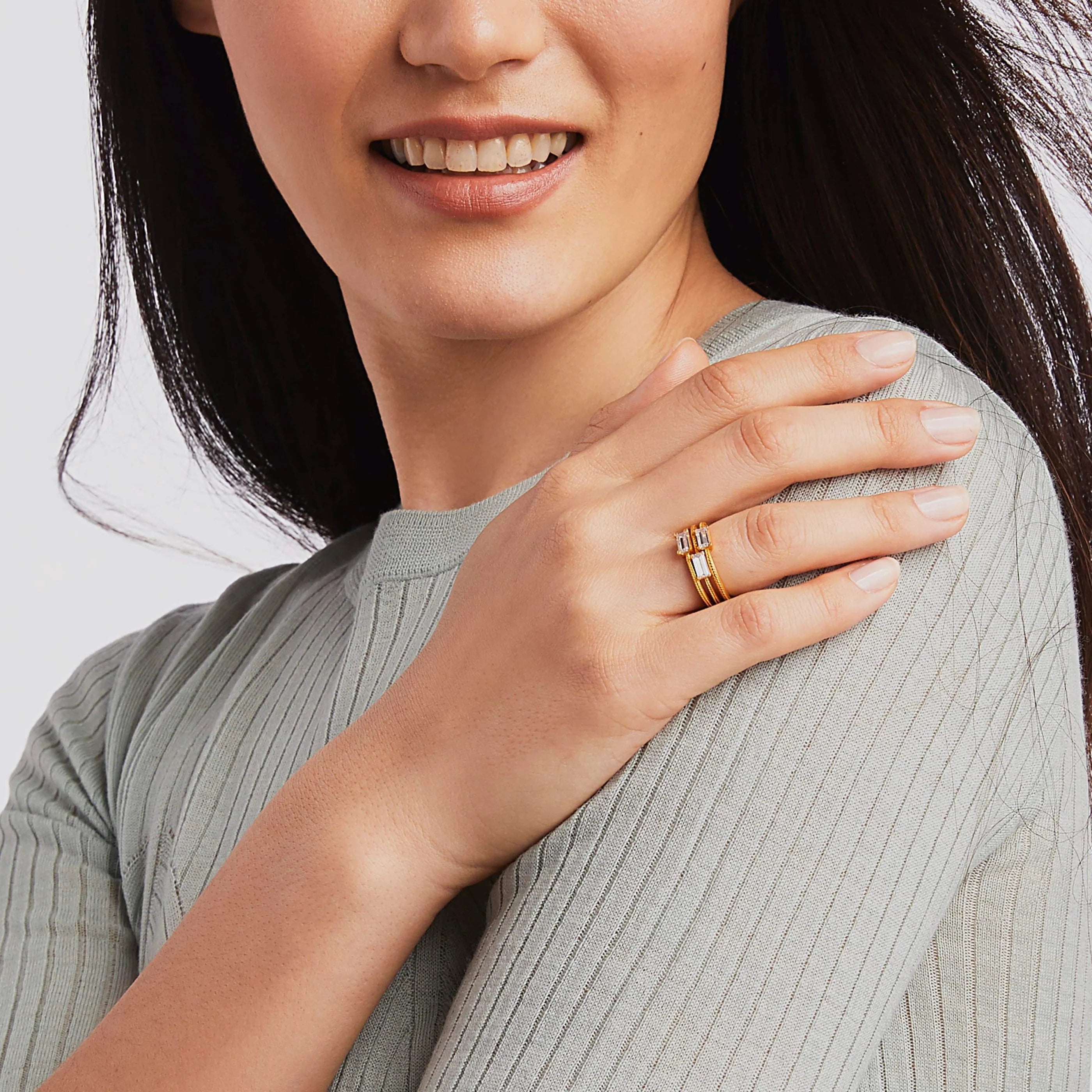 Windsor Gold Trio Ring -Size 7