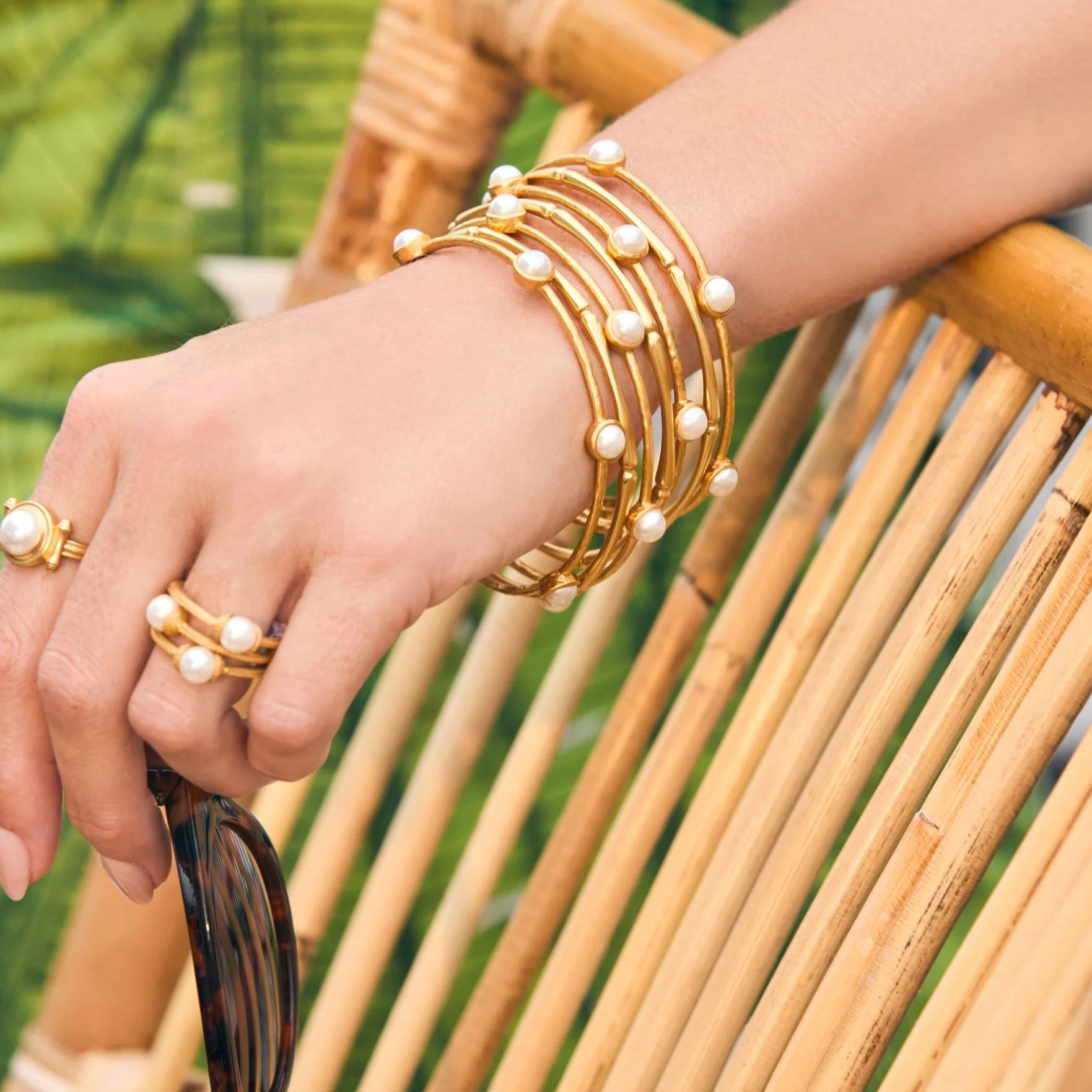 Calypso Trio Pearl Ring -Size 7