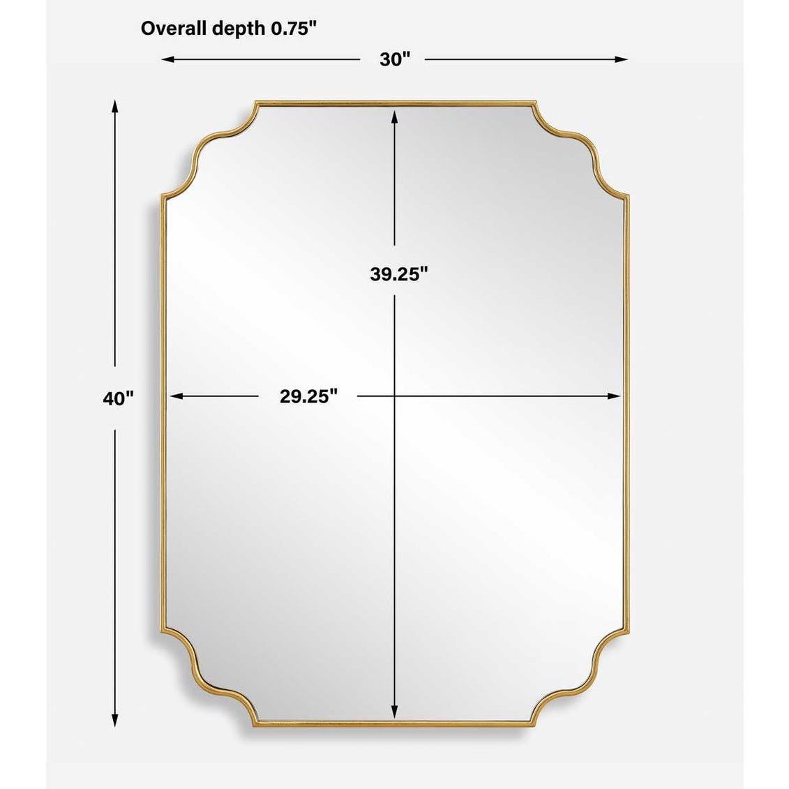 Traditional Gold Mirror