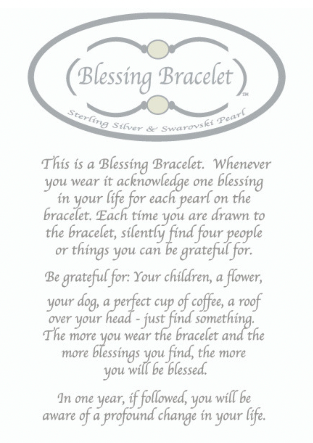 Blessing Bracelet 12mm Gold Pearl