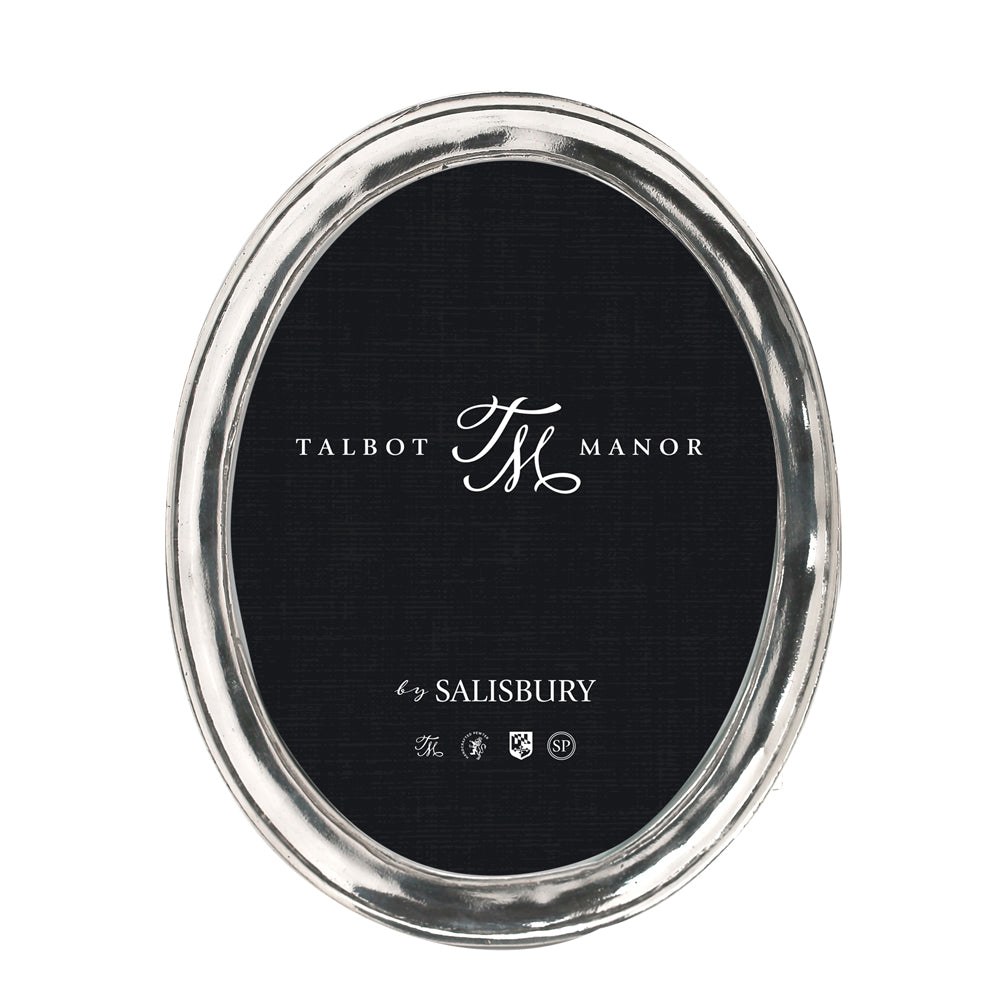 Pewter Plain 5x7 Oval Frame