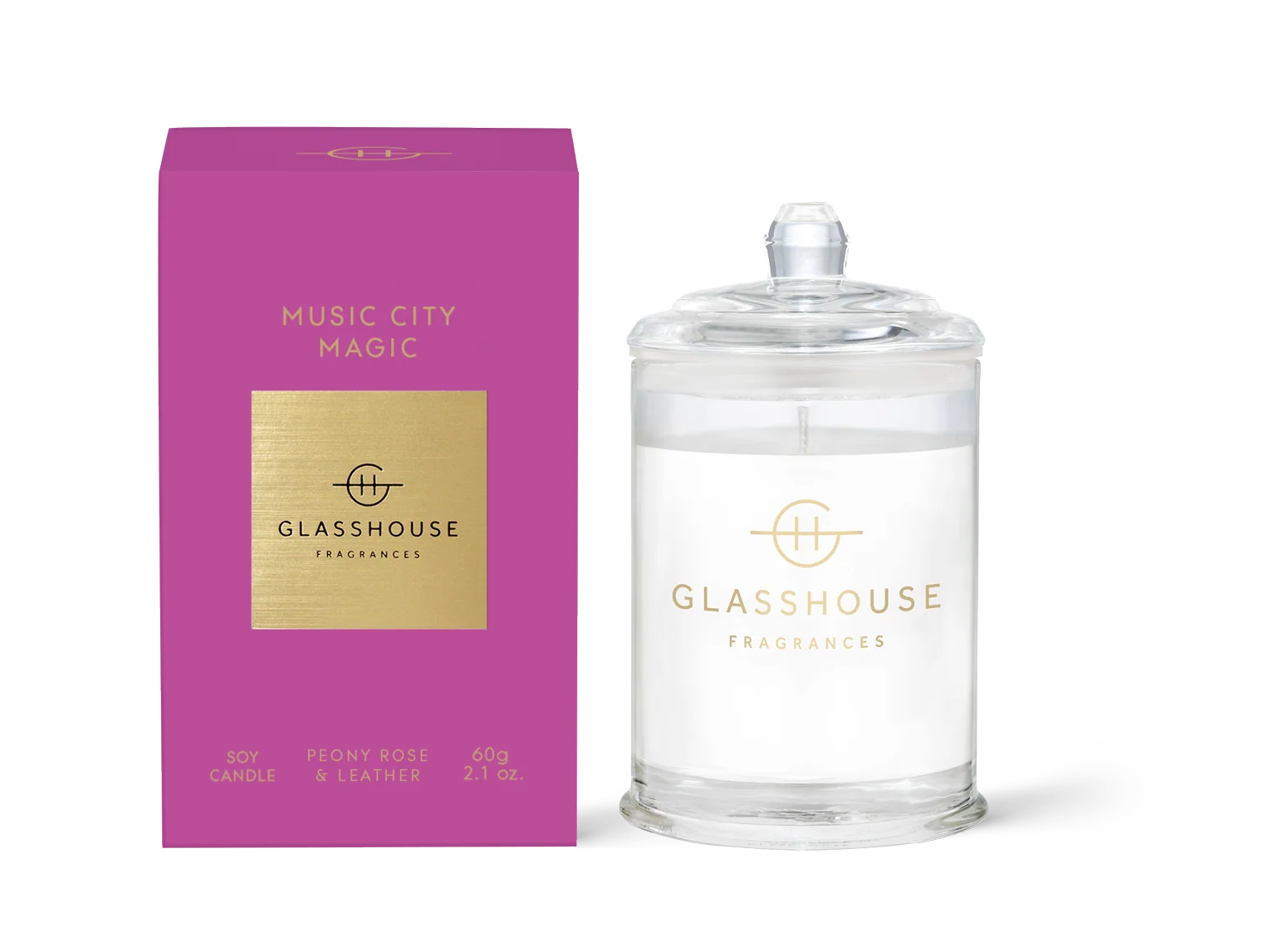Glasshouse Music City Magic Candle - 2.1 oz