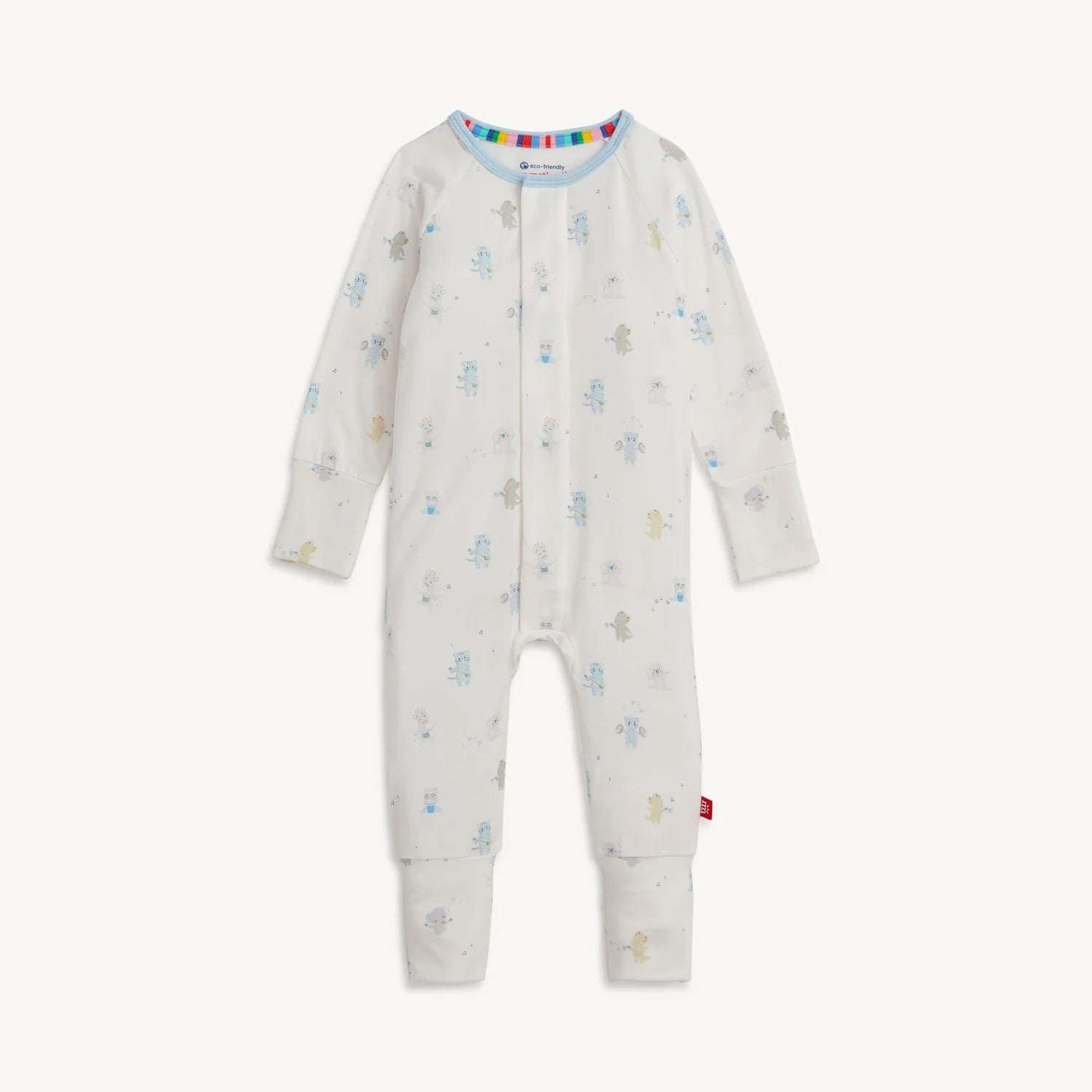 Baby Beats Blue Magnetic Convertible Coverall