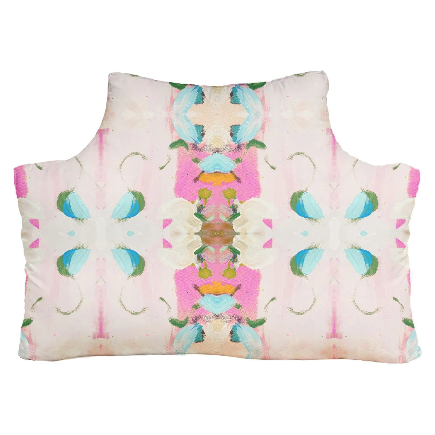 The Headboard Pillow - Monet's Garden Pink Twin XL