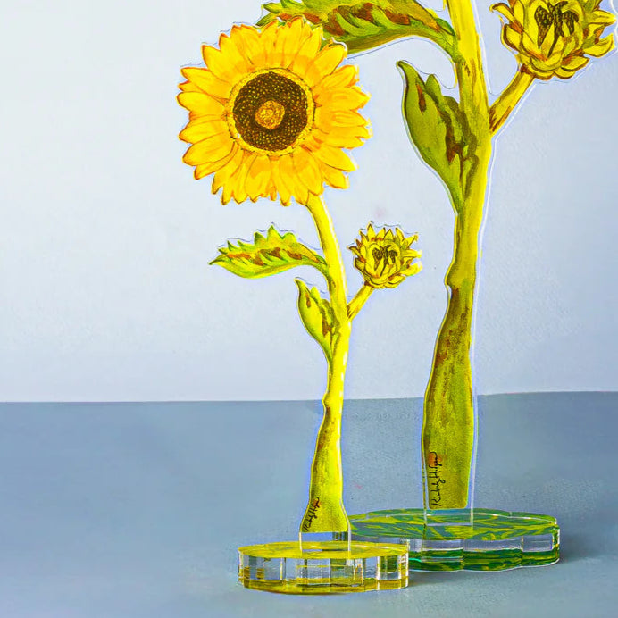 Triple Stand Green Lotus Acrylic Base  for Kimberly Stevens flowers- Large