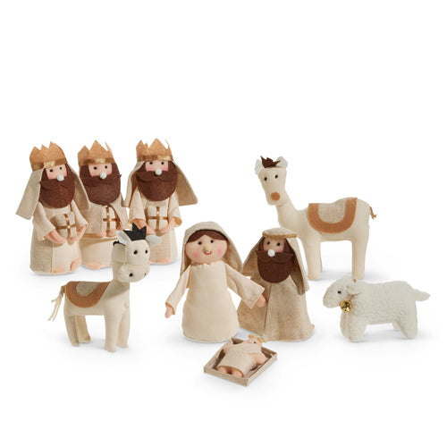Cloth Nativity Set – Set of 9