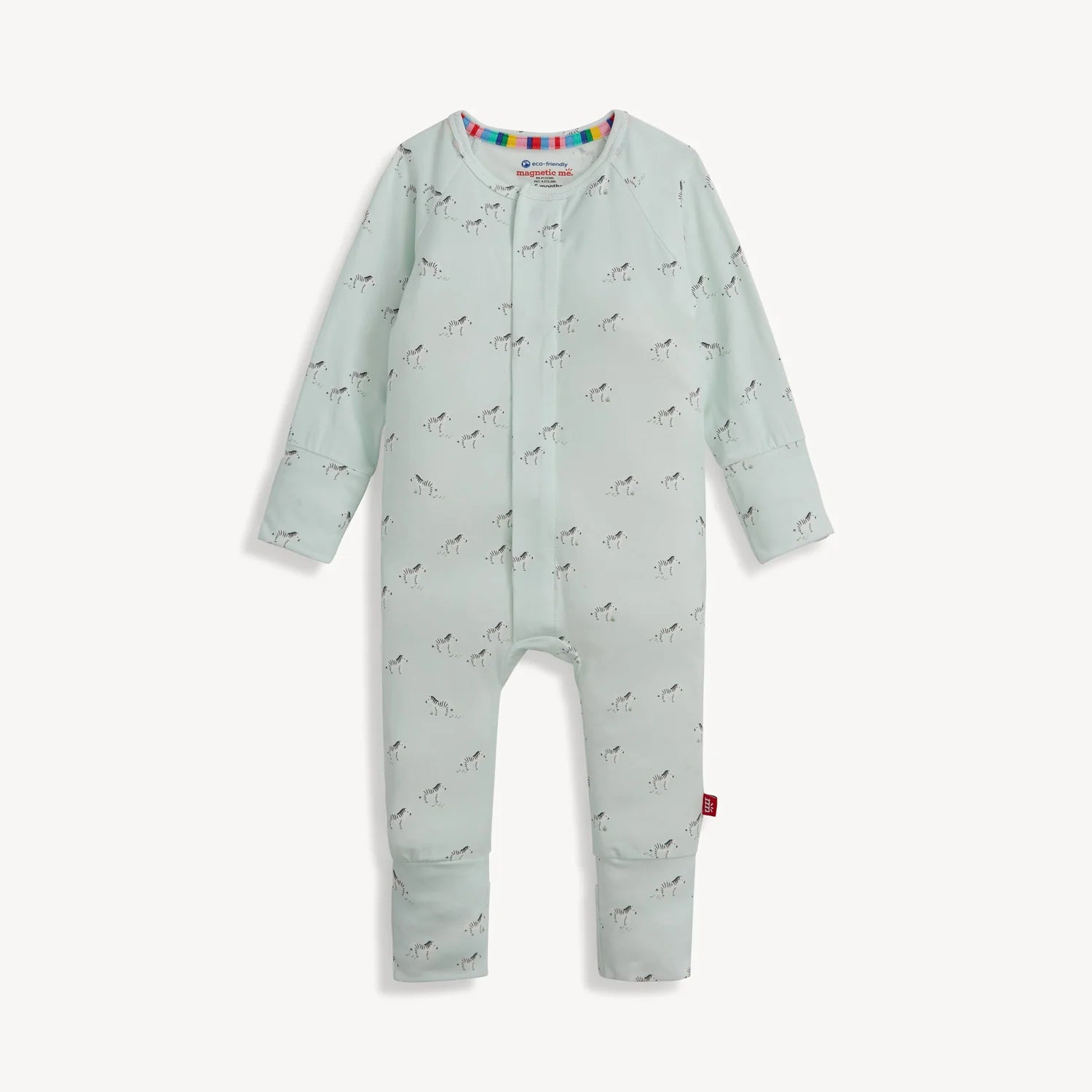 Teal Savannah Plains Coverall-3-6M Magnetic Me