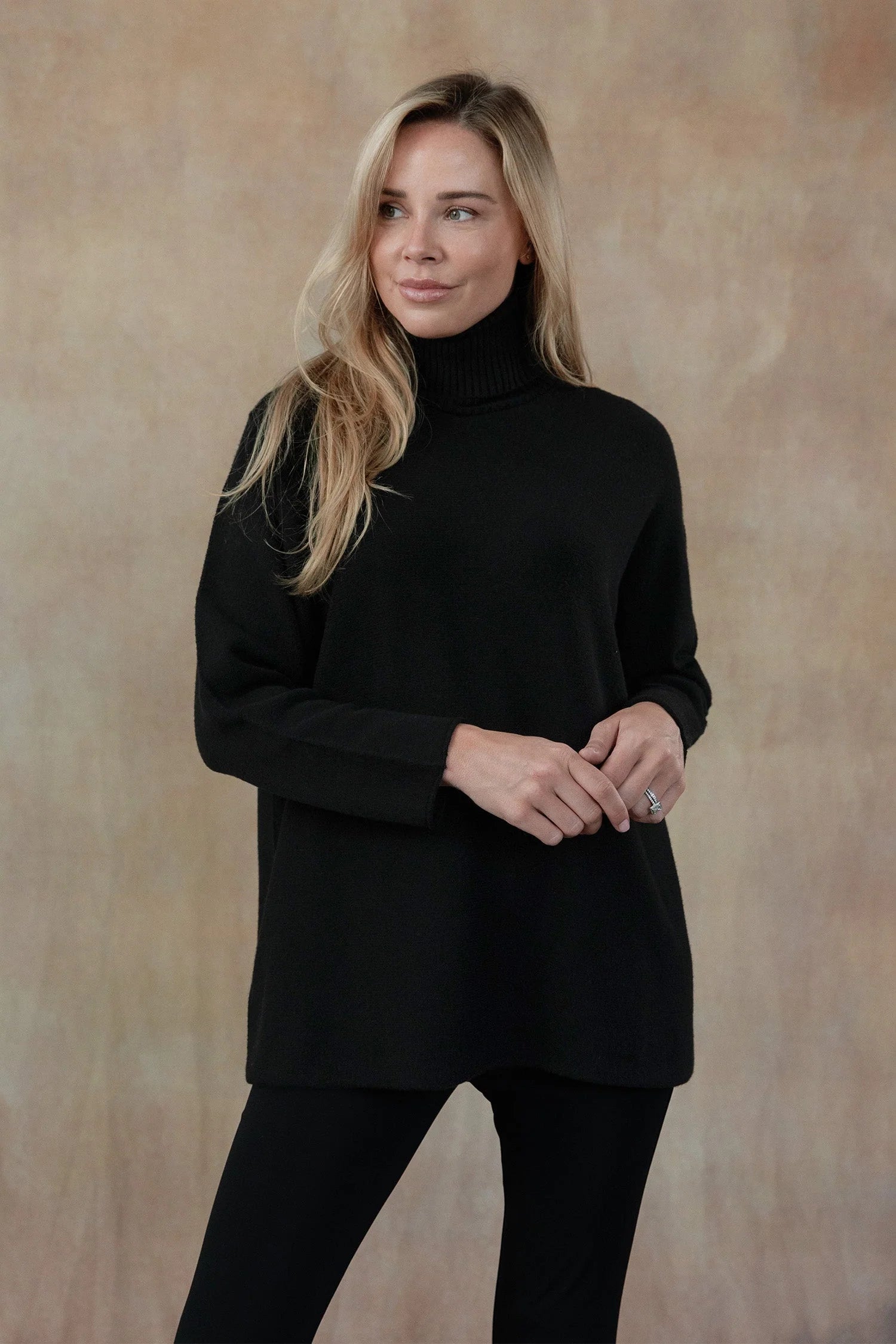 Clara Turtleneck Sweater - Black