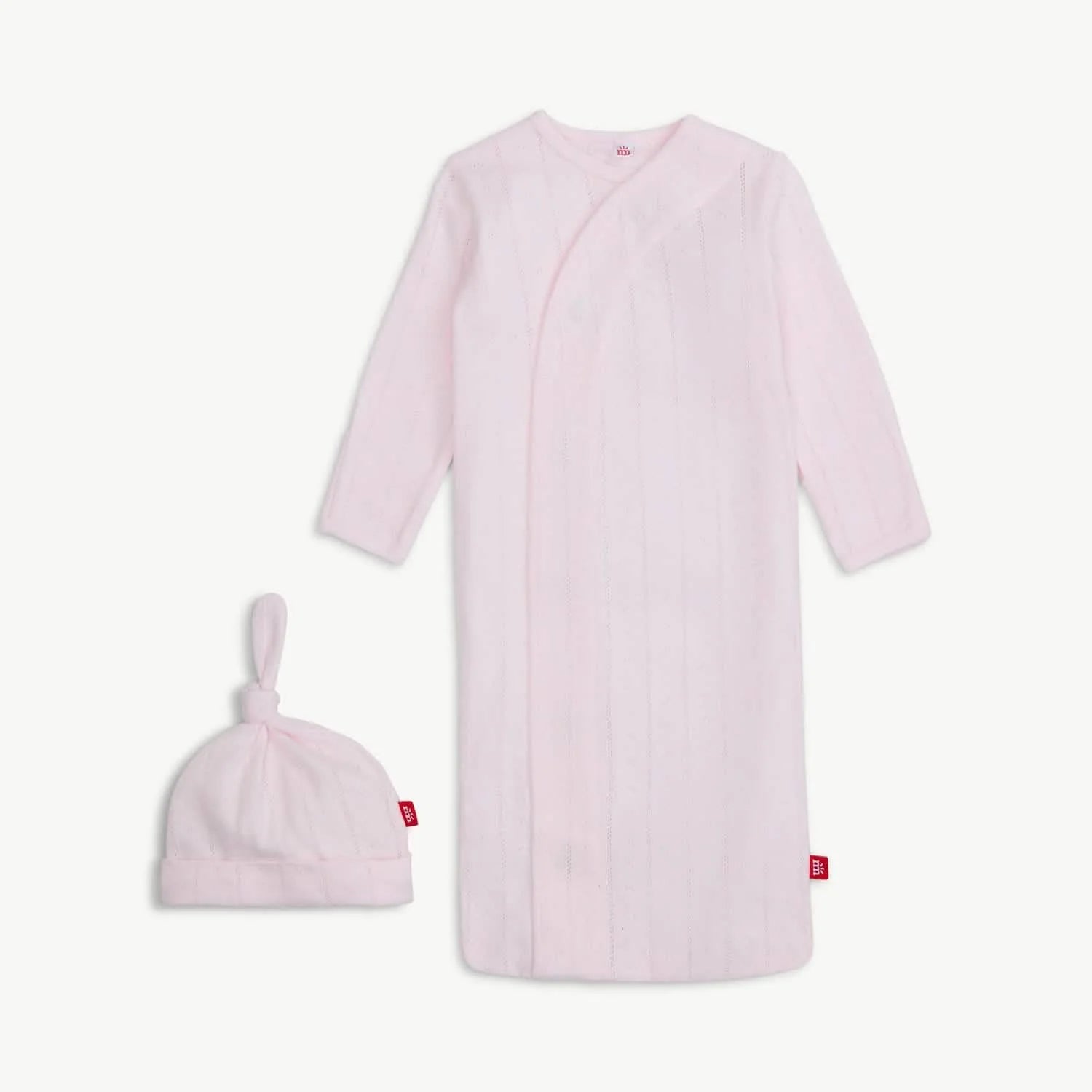 Pink Stripe Gown and Hat Set NB-3M-Magnetic Me