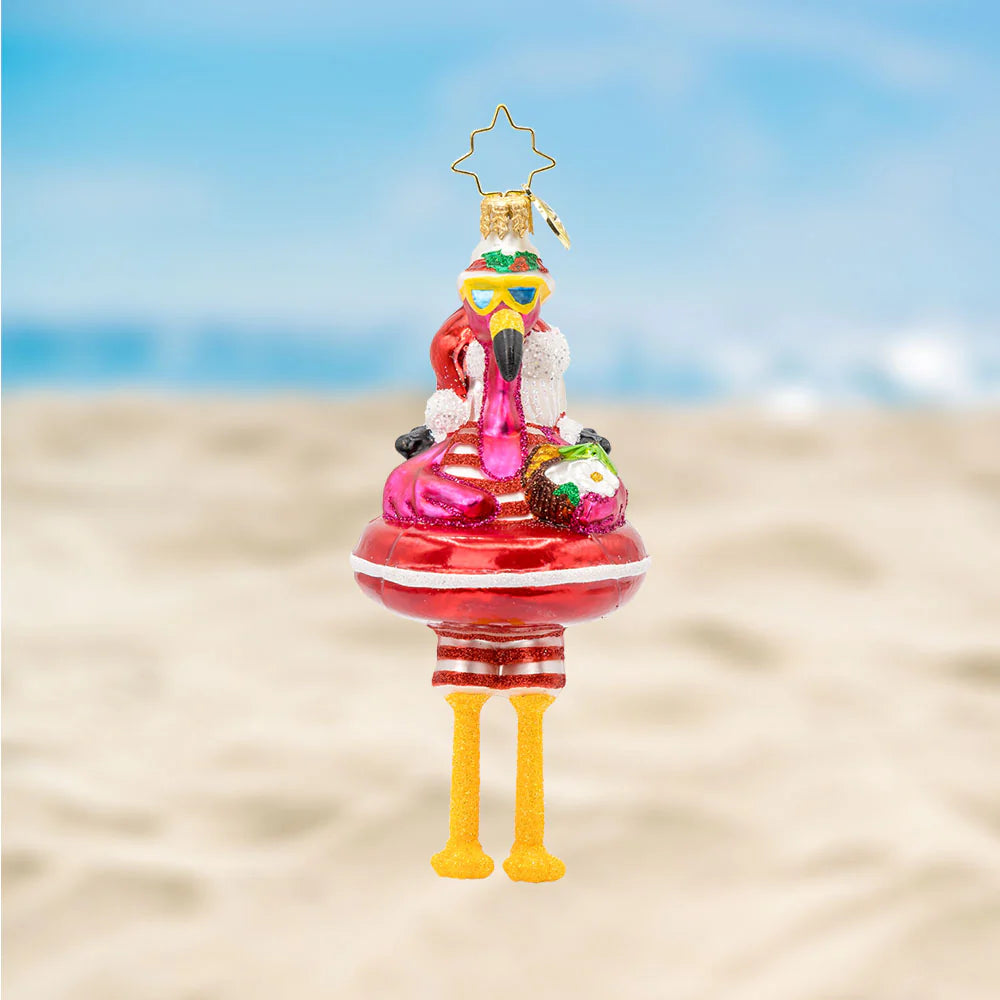 Floatin' Flamingo Fun Ornament