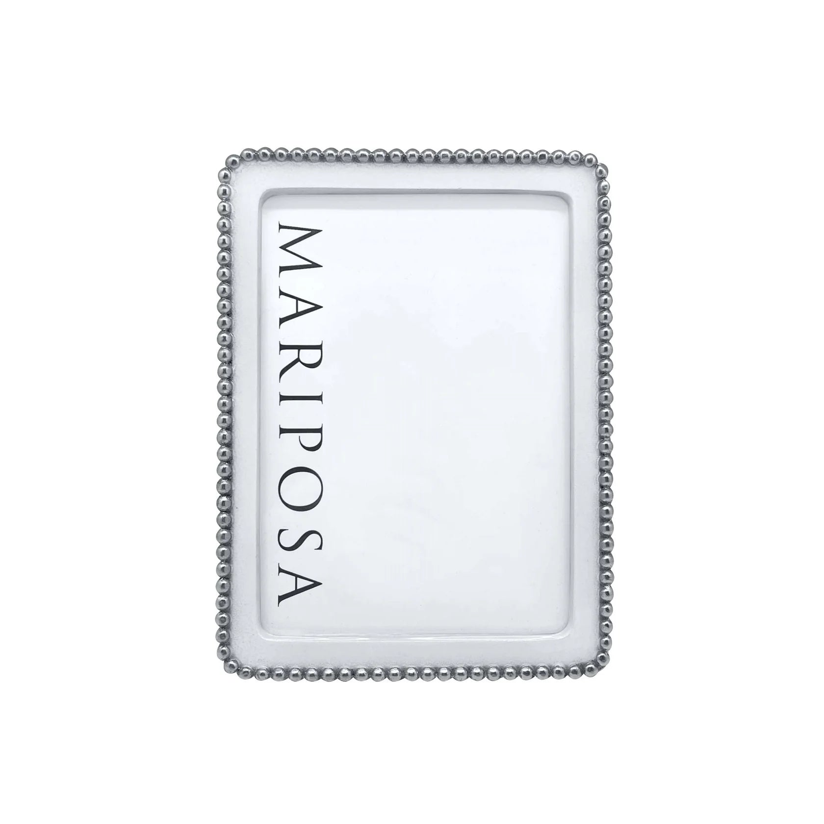 Beaded White 5x7 Frame