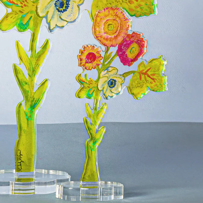 Strawflower Acrylic Single Flower Large