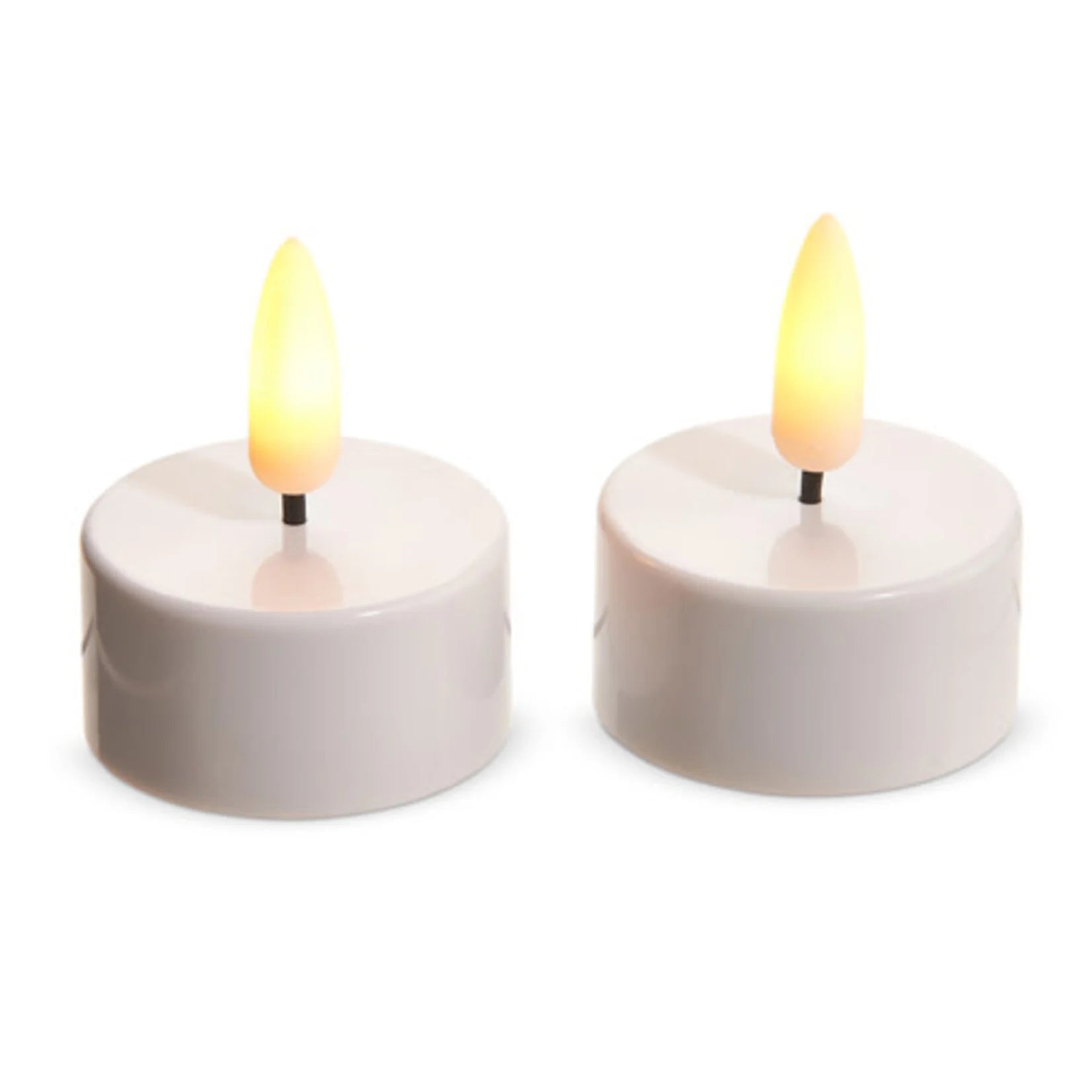 White Tealight Flameless Candles set/2