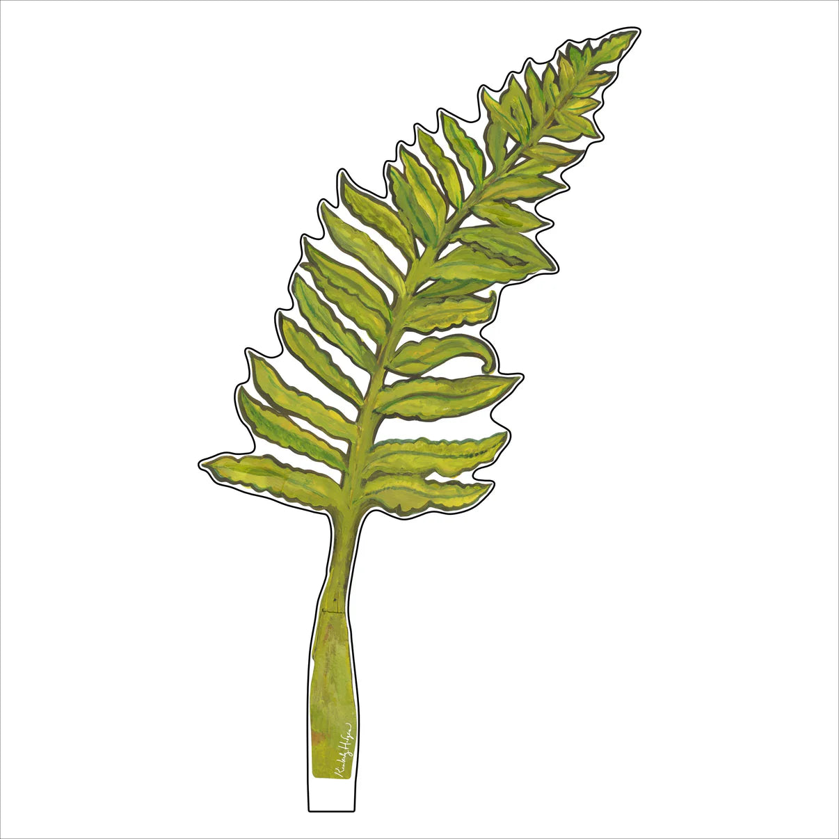 Classic Fern Acrylic Single Flower-Small