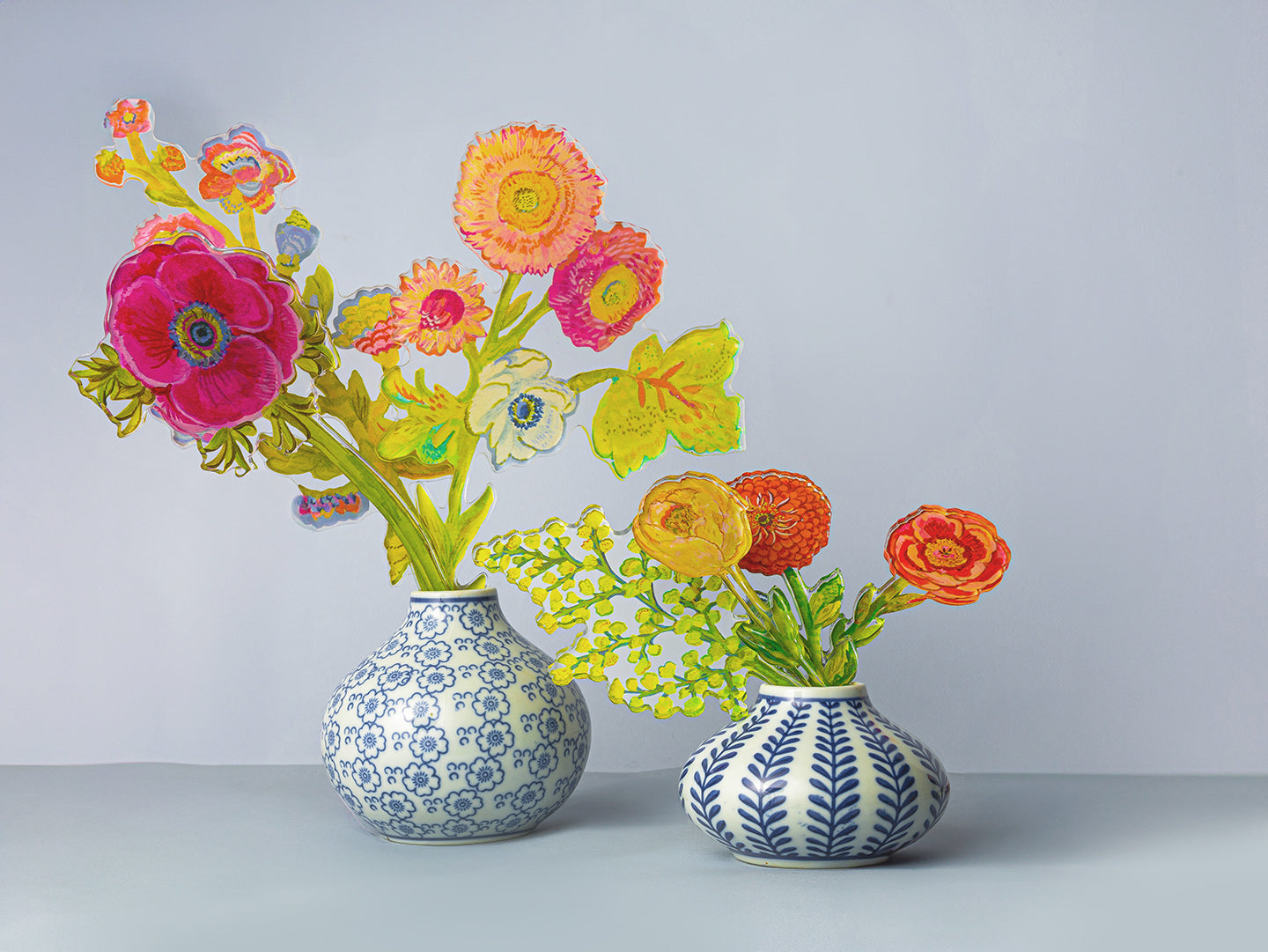 Hydrangea Light Acrylic Single Flower - Large