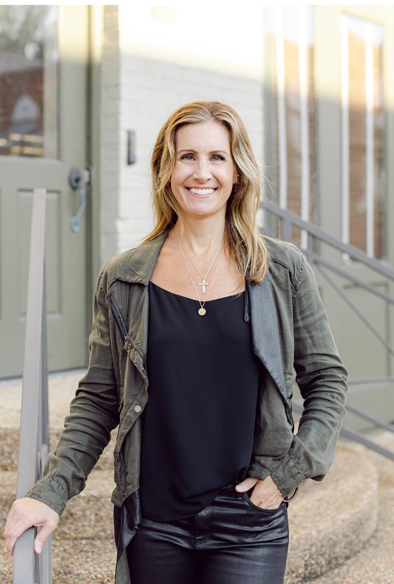 Original Cross Pendant Necklace  - Cross / Titus 3:4-5 - 22" long