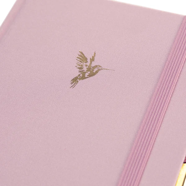 La Petite Presse Hummingbird Fabric-Bound Journal with Pen