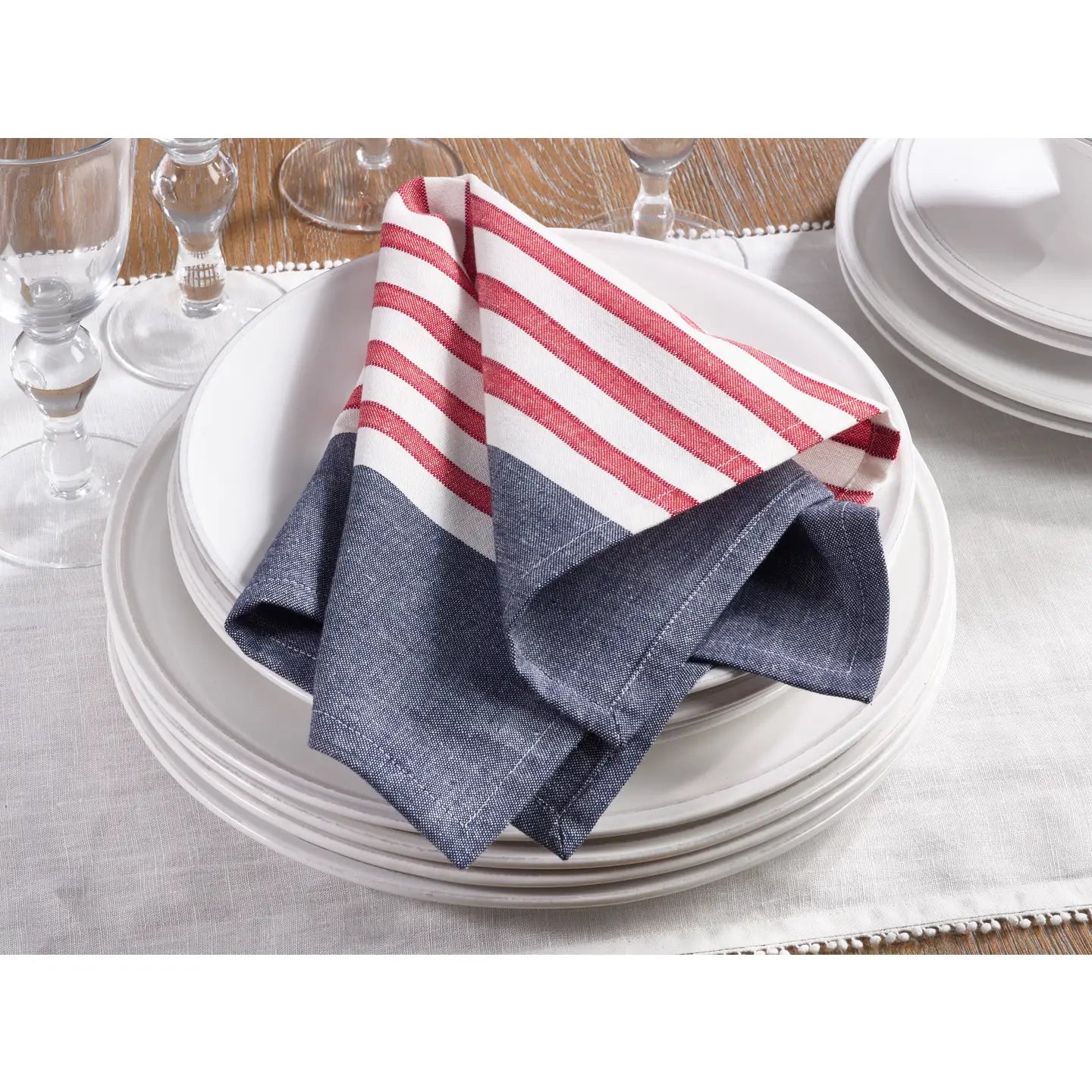 American Flag Dinner Napkins