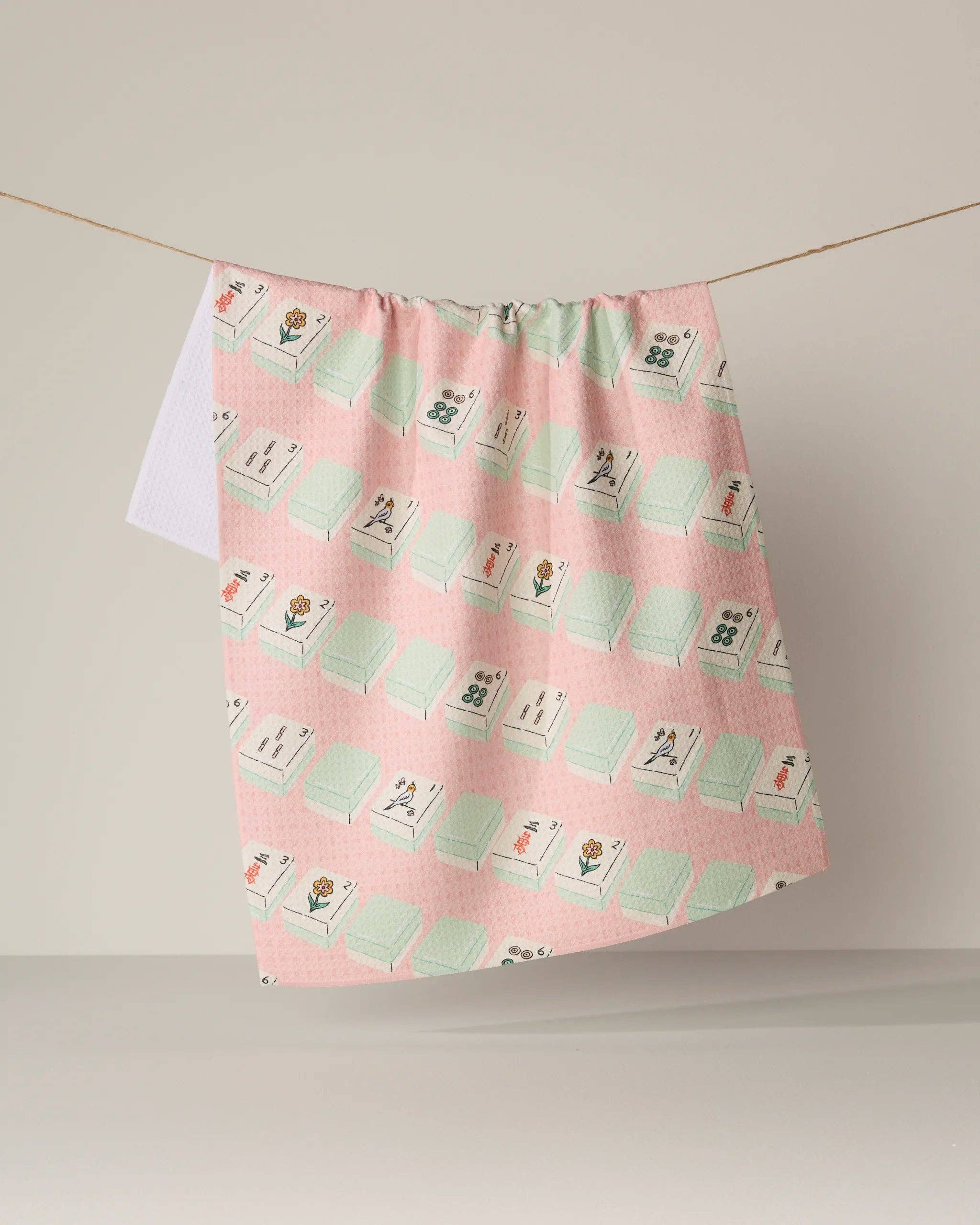 Geometry Tile Parade Tea Towel