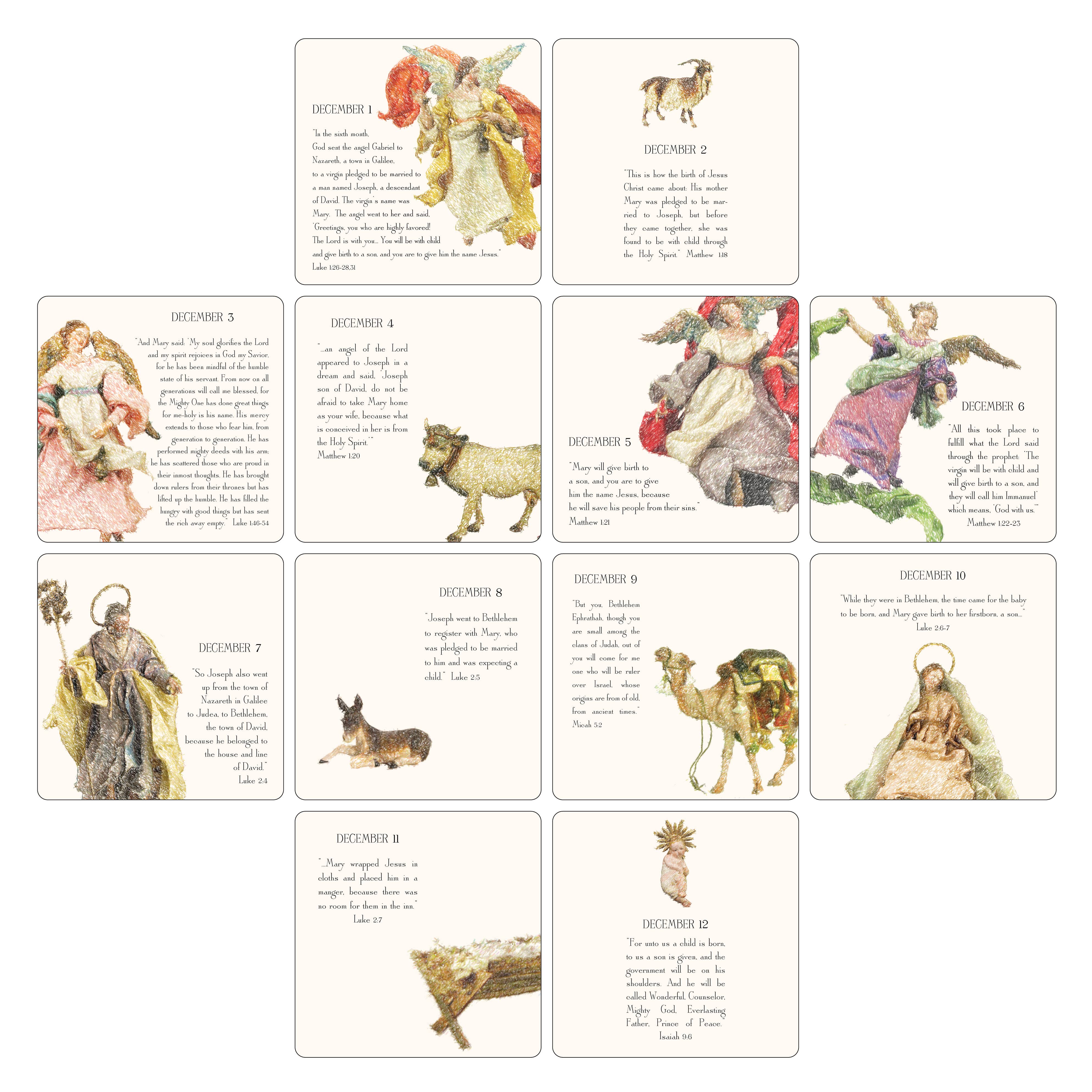 Classical Advent Calendar & Easel