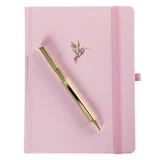 La Petite Presse Hummingbird Fabric-Bound Journal with Pen