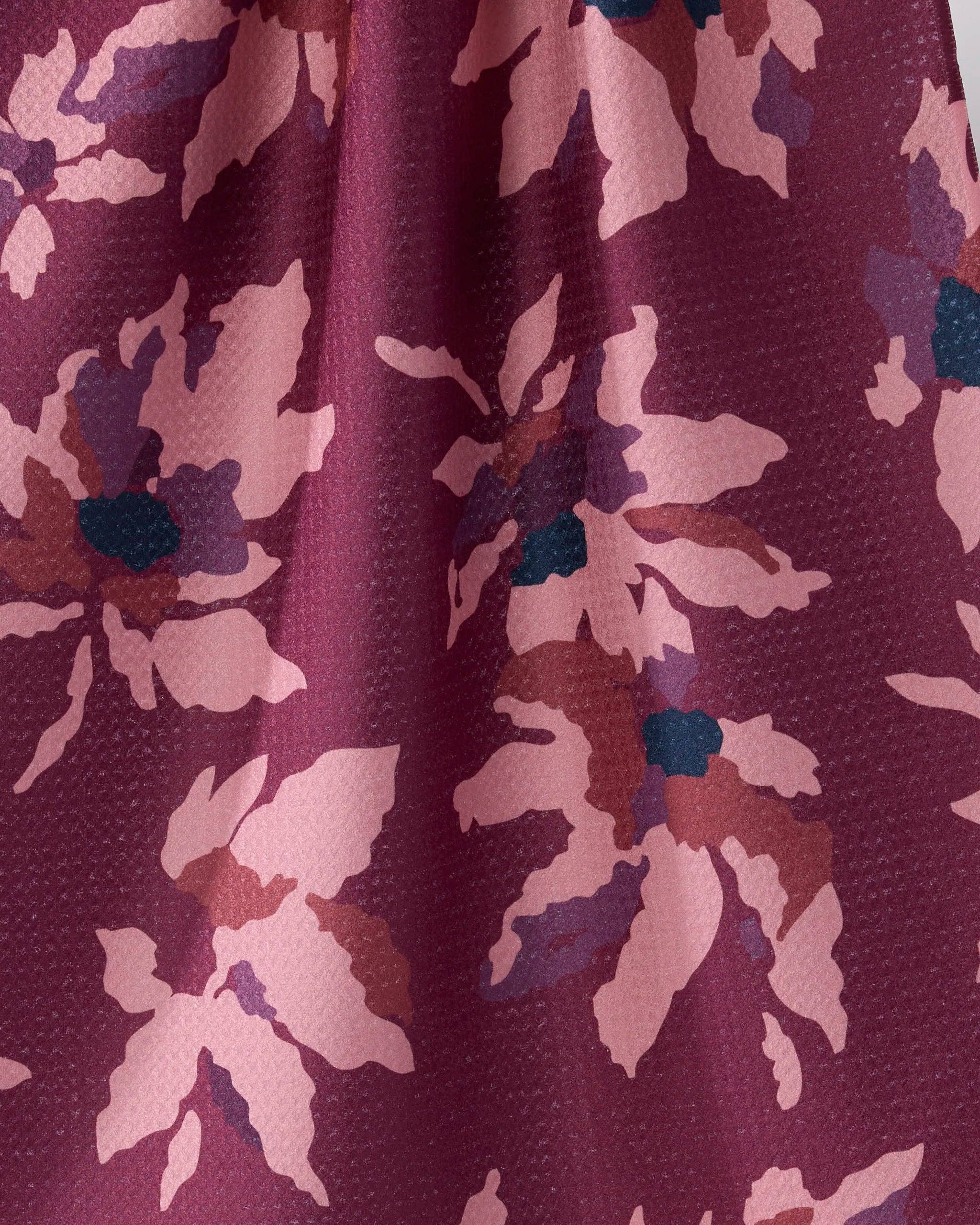 Geometry Mulberry Bloom Tea Towel