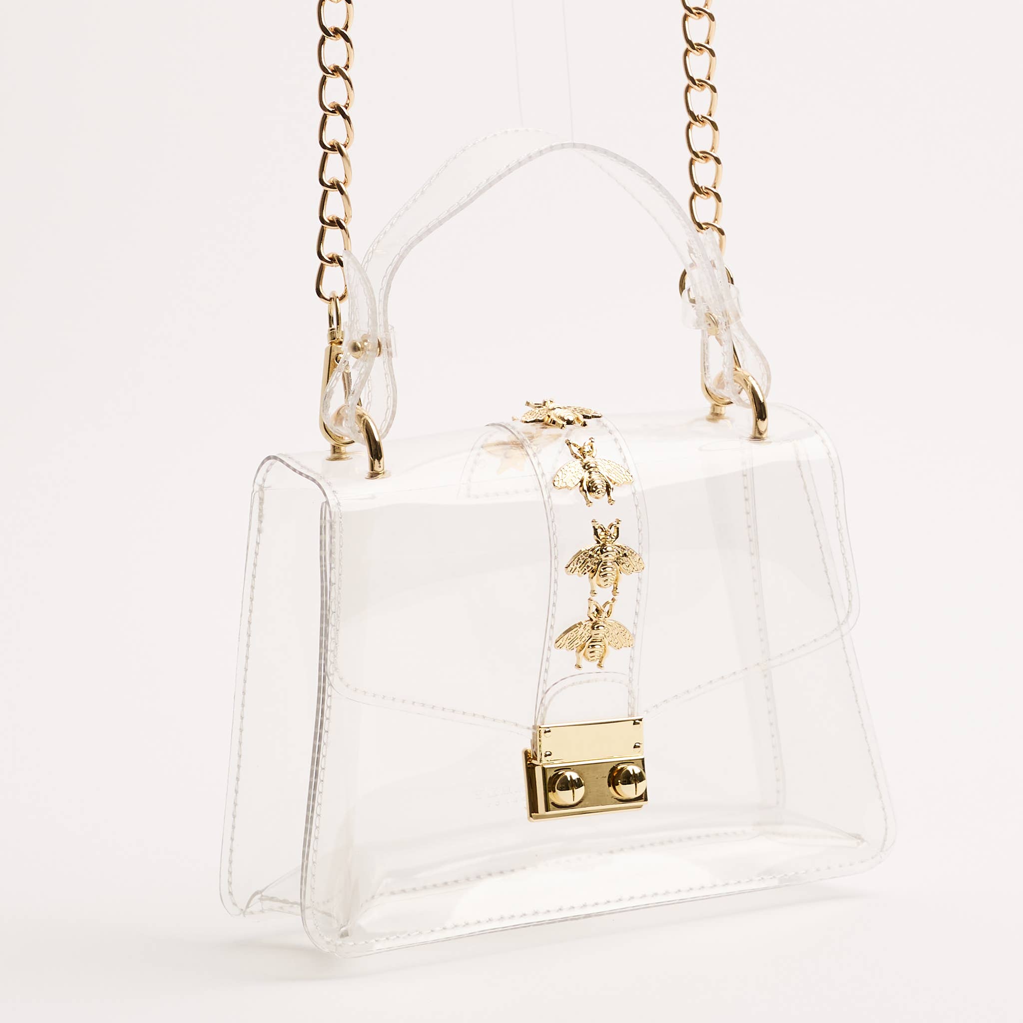 Clear handbag with Bee accents