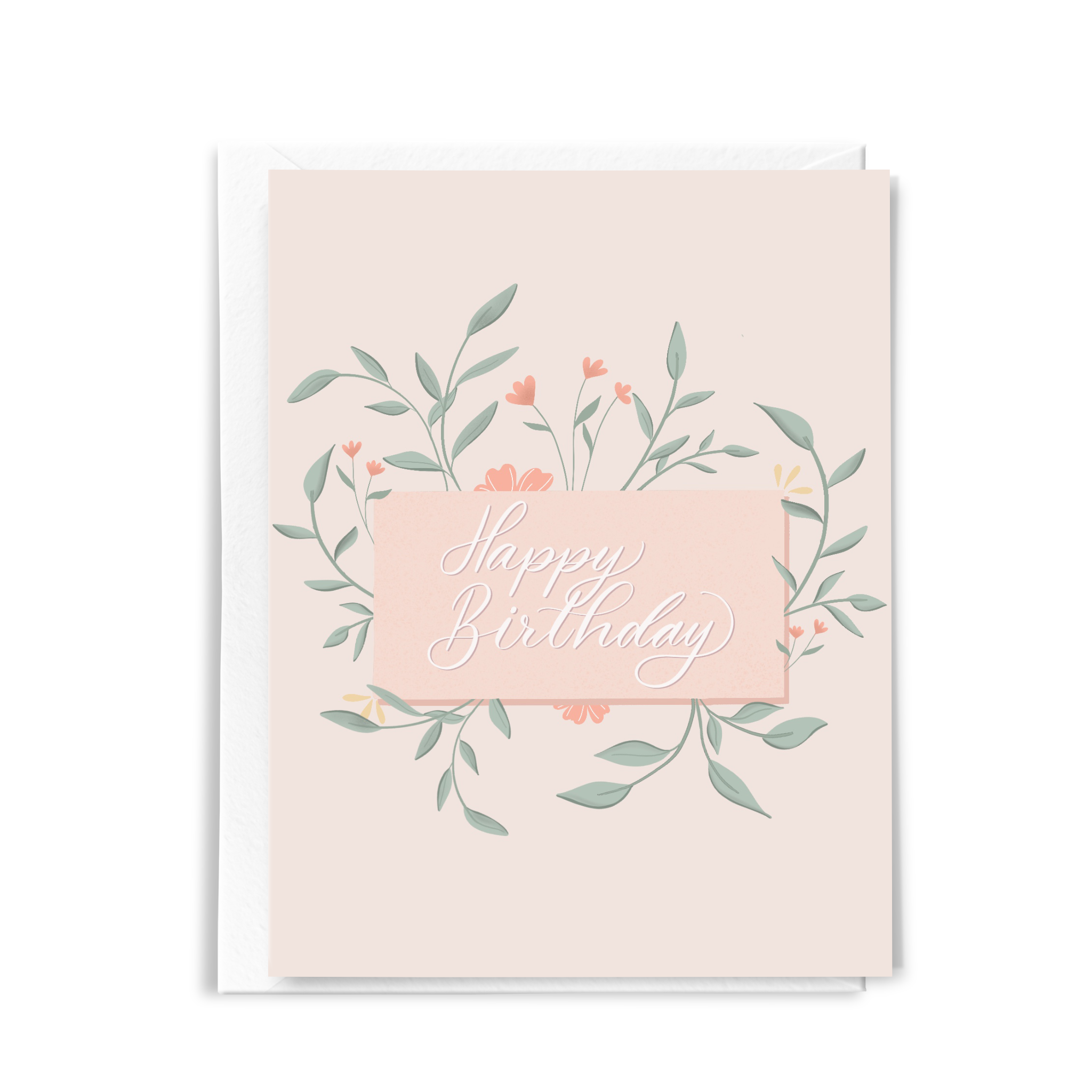 Cute Happy Birthday Card | Floral Birthday Greeting Card