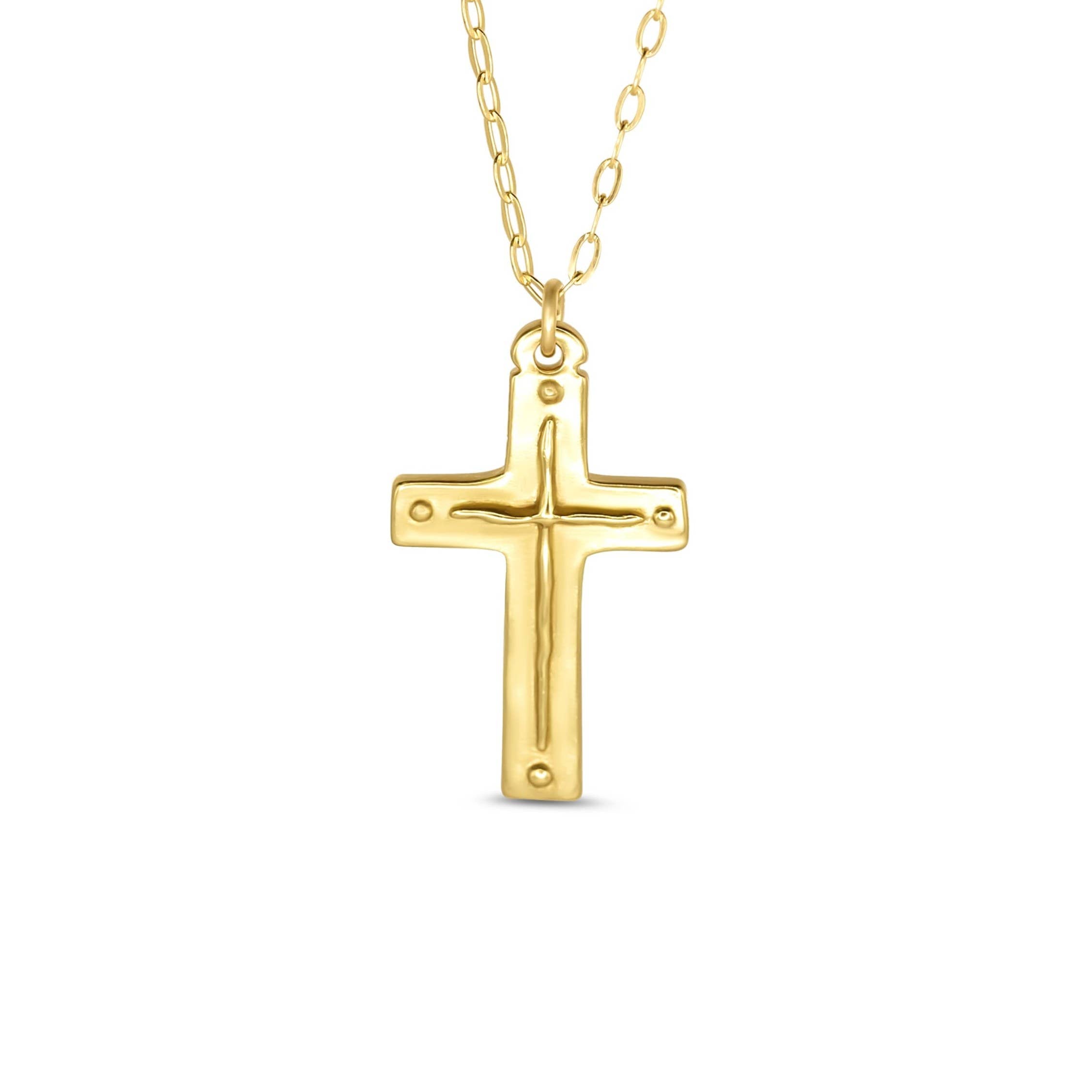 Original Cross Necklace - Cross / Titus 3:4-5 : 16" long