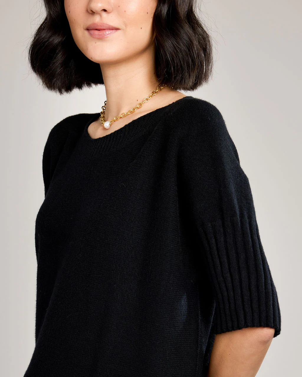 Caterina Short Sleeve Knit Sweater