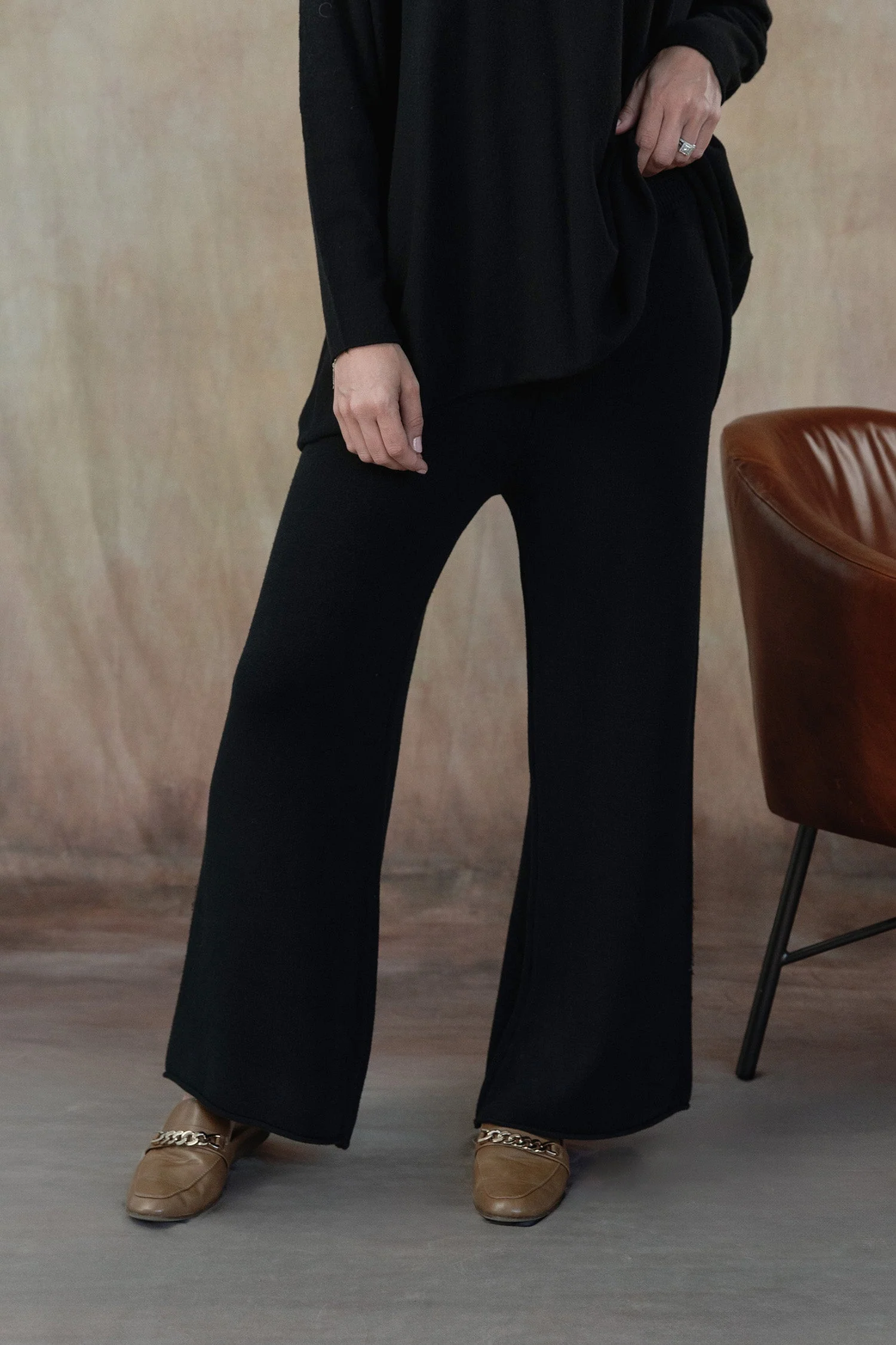 Cleo Knit Pant -Black