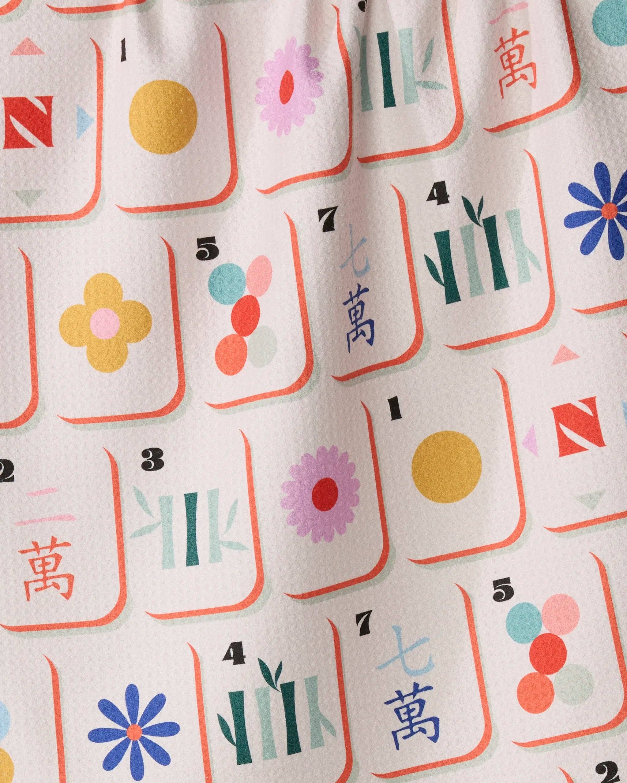 Geometry Tile Toss Tea Towel
