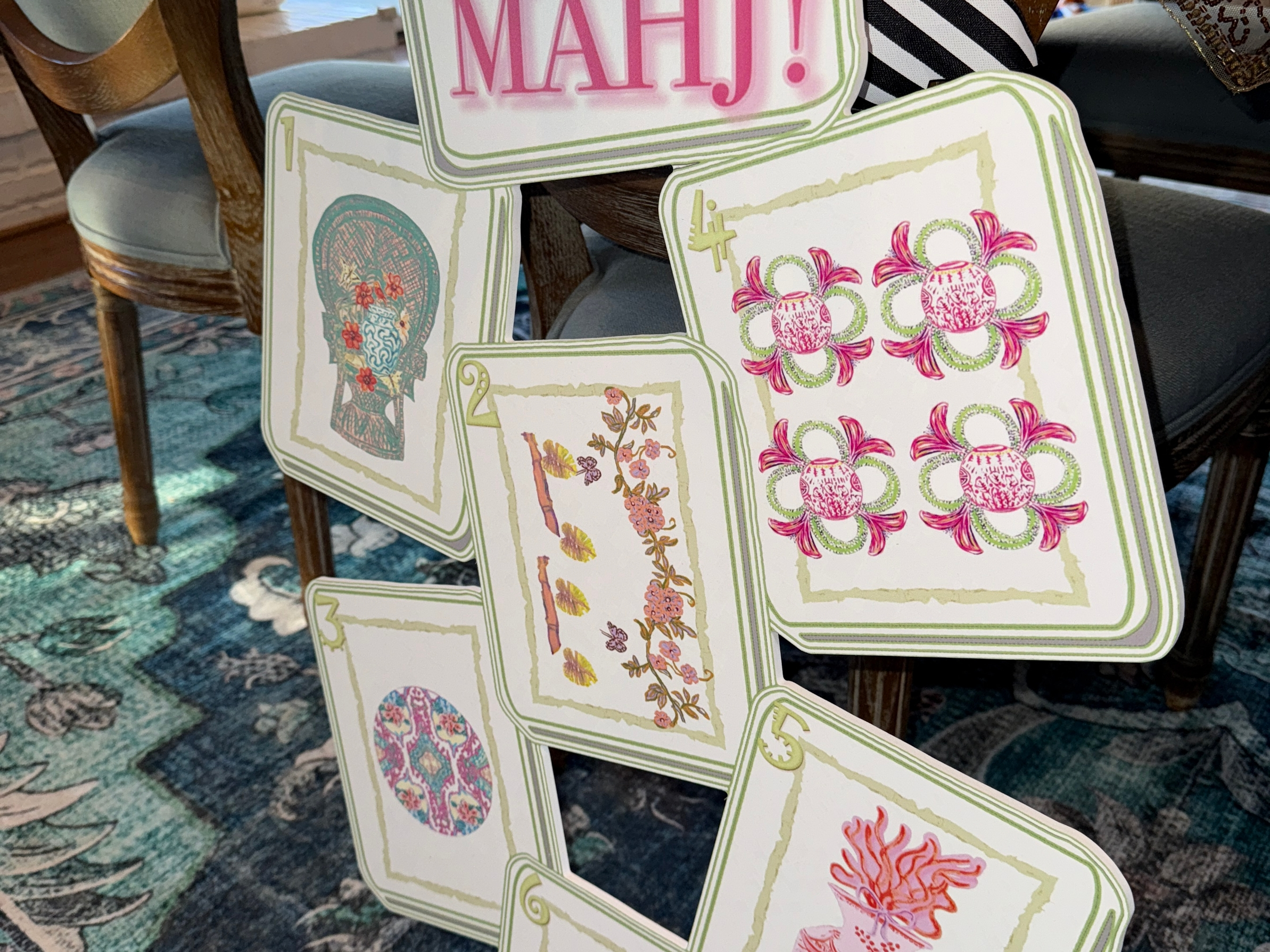 Let's Mahj! Tile Door Hanger