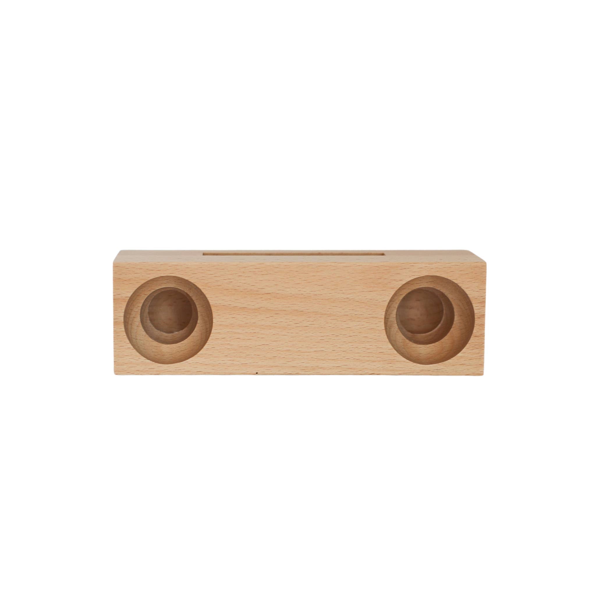 Beechwood Amplifier/Phone Holder, 6.75" X 2"