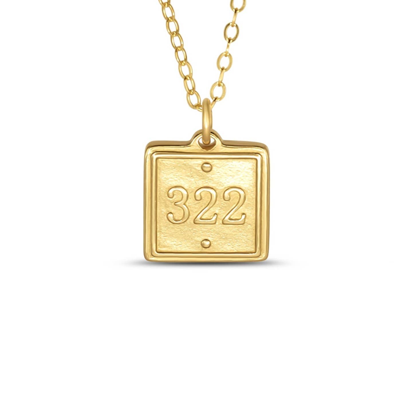 Petite Pendant Scripture Verse Necklace  - Lamentations 3:22: - 22" long