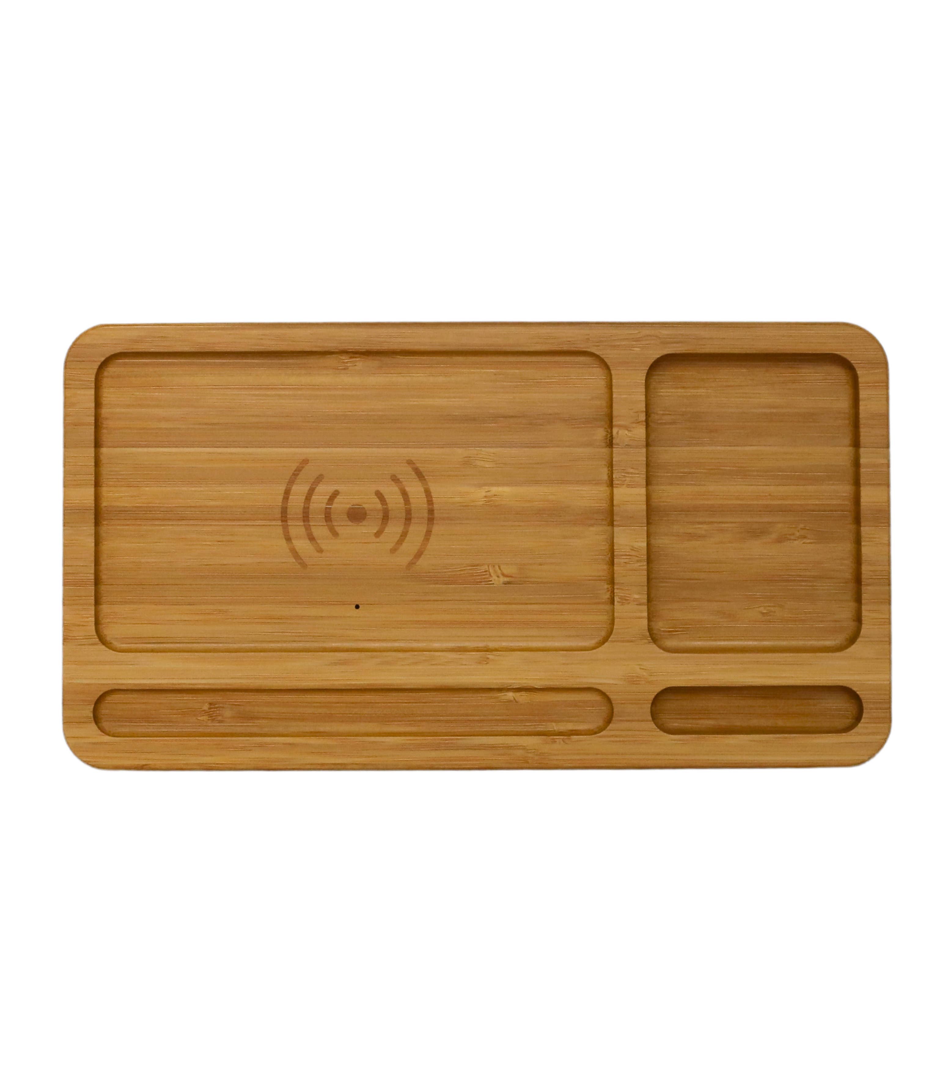 Bamboo Wireless Phone Charger Valet
