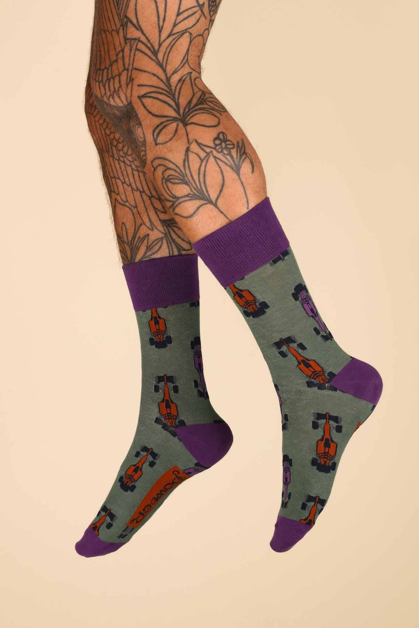 Men's Grand Prix Socks - Moss